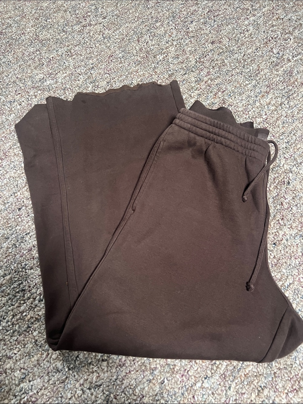 SKIMS double waist and straight leg cotton fleece sweats
